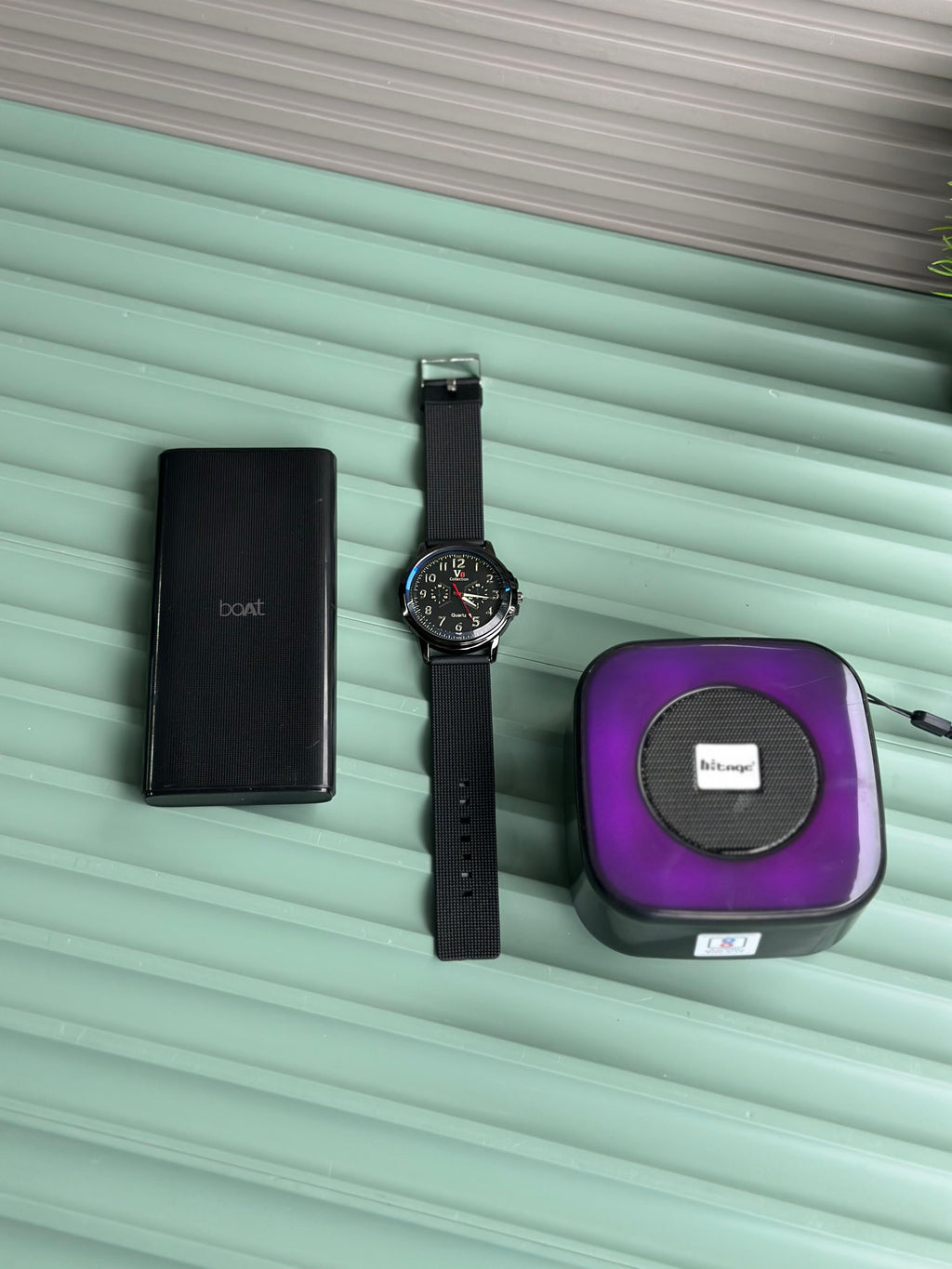 BOAT Power bank+ HITAGE Speaker + V8 Watch (Premium 3-in-1 Pack)