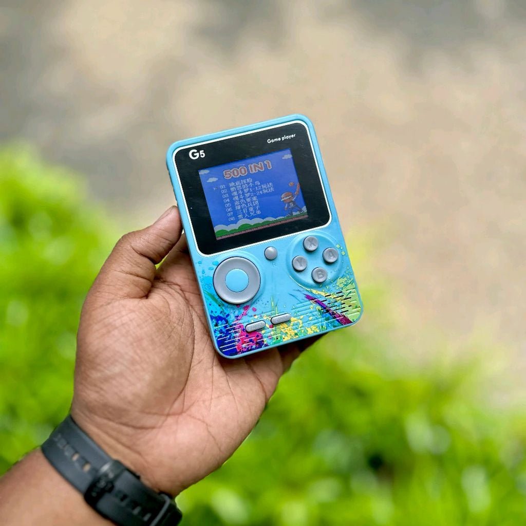G5 Handheld Video Game Console – 500 in 1 Retro Games for Kids